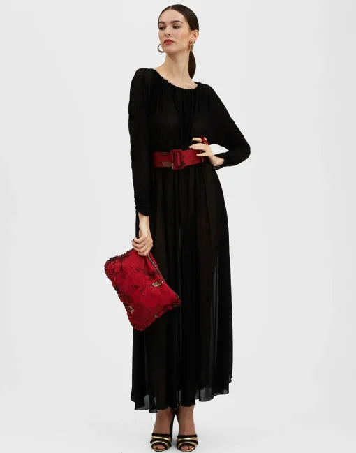 Demeter DressBlack in Gauze Jersey