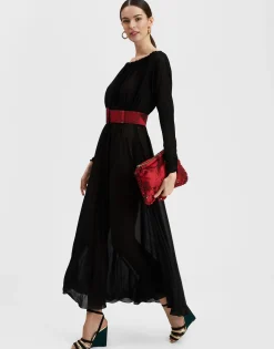 Demeter DressBlack in Gauze Jersey