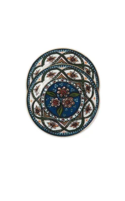 Dessert Plate Set of 2Sacred Circle in Porcelain