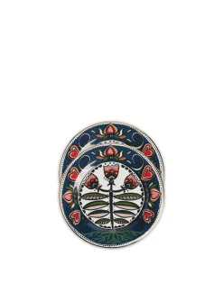 Dessert Plate Set of 2Seed Of Life in Porcelain