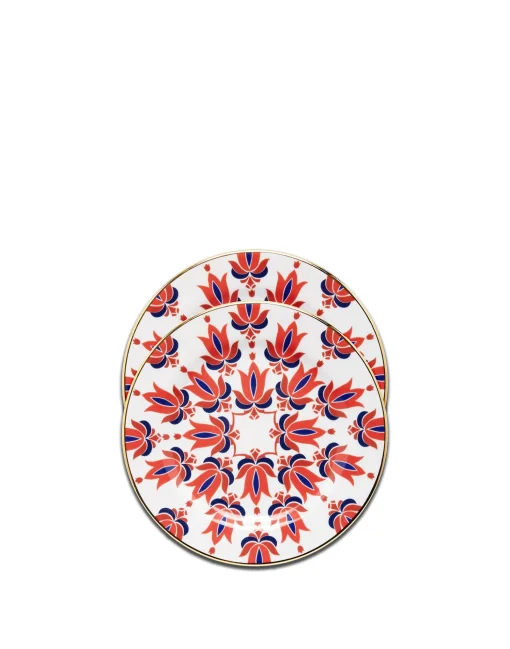 Dessert Plate Set of 2Tina in Porcelain