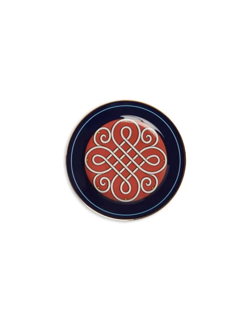 Dessert Plates Set Of 2Cortile Blue in Porcelain