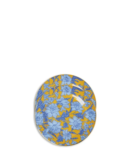 Dessert Plates Set Of 2Lilium Zafferano in Porcelain