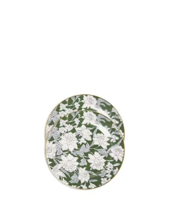 Dessert Plates Set Of 2Lilium Avorio in Porcelain