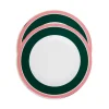 Dinner Plates Set Of 2Rainbow Verde in Porcelain