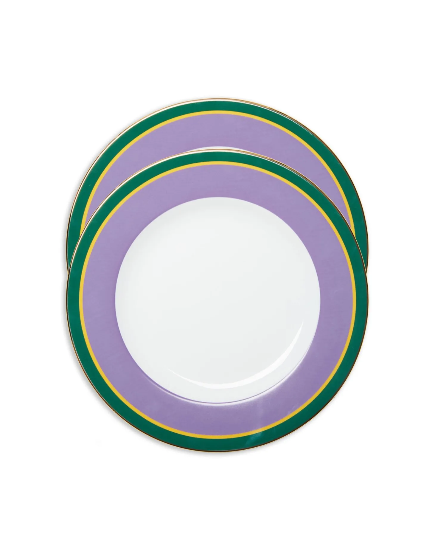 Dinner Plates Set Of 2Rainbow Viola in Porcelain