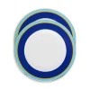 Dinner Plates Set Of 2Rainbow Blue in Porcelain