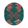 Dinner Plates Set Of 2Slinky Green in Porcelain
