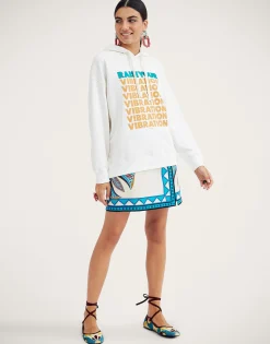 Discman HoodieOff White in Jersey