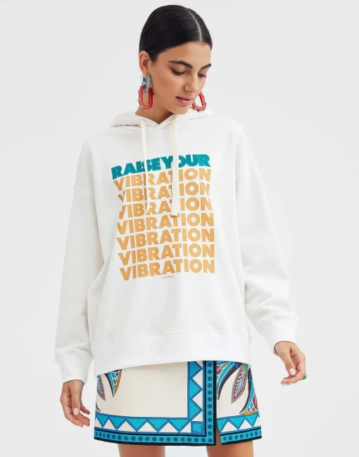 Discman HoodieOff White in Jersey