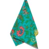 DishtowelDragon Flower Turchese in Cotton