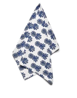 DishtowelPineapple Blu in Cotton
