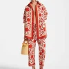 Drawstring PantsDragonflower Mini Red in Summer Poplin