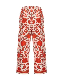Drawstring PantsDragonflower Mini Red in Summer Poplin