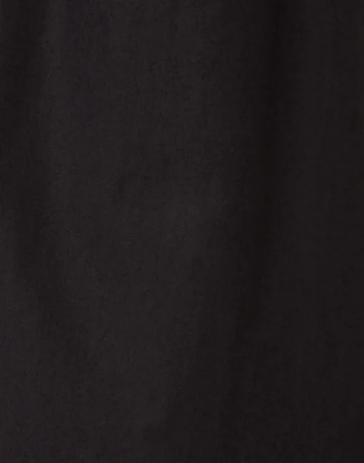 Drawstring PantsSolid Black in Crisp Poplin