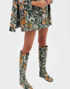 Edie BootsDelta Ivory in Jacquard