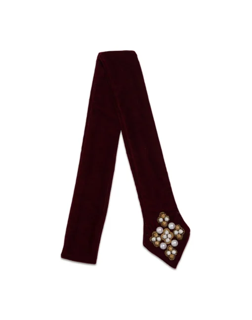 Ella 2-Ways StoleSolid Red in Velvet