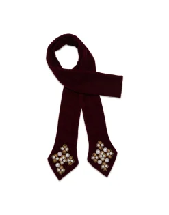 Ella 2-Ways StoleSolid Red in Velvet