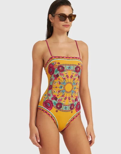 Elle SwimsuitZodiac Placée Marigold in Supreme Lycra