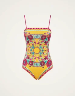 Elle SwimsuitZodiac Placée Marigold in Supreme Lycra