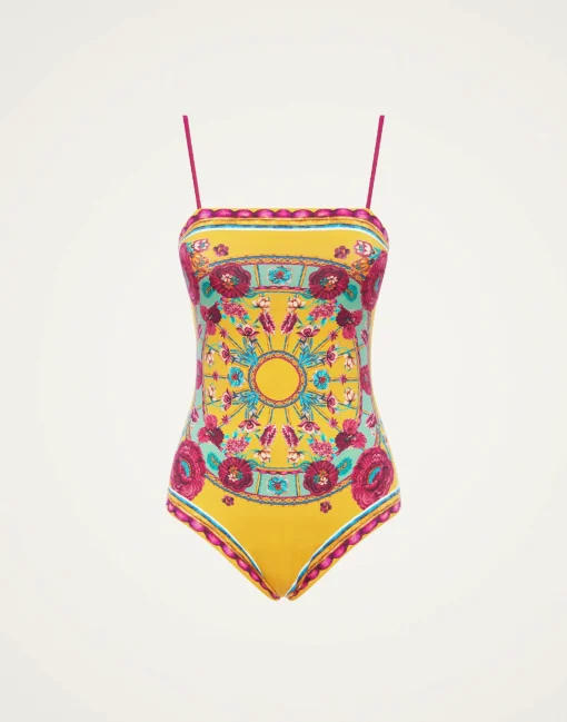 Elle SwimsuitZodiac Placée Marigold in Supreme Lycra