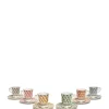 Espresso Cup & Saucer Set of 6Cubi Mix in Porcelain