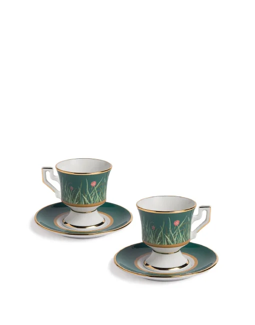 Espresso Cup & Saucer Set of 2Libellula