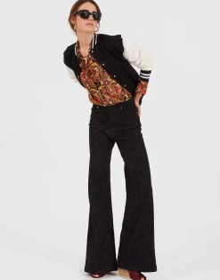 Flare JeansCorte Black in Denim