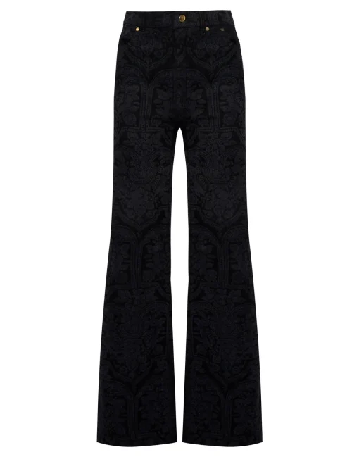 Flare JeansCorte Black in Denim