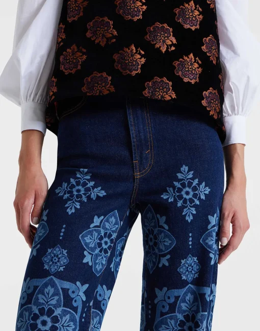 Flare JeansPartenope Navy in Denim