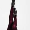 Flocked TightsBlack & Red in Flocked Nylon