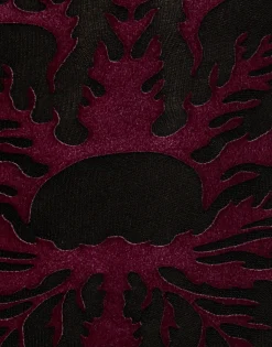 Flocked TightsBlack & Red in Flocked Nylon
