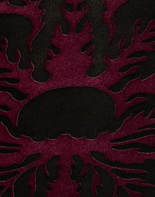 Flocked TightsBlack & Red in Flocked Nylon