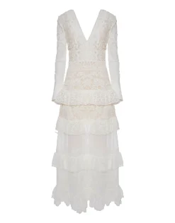 Footloose Lacey DressWhite in Cotton Lace