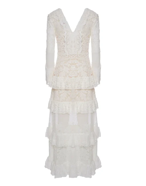 Footloose Lacey DressWhite in Cotton Lace