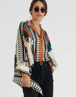 Foulard ShirtFlorence Placée in Silk Twill