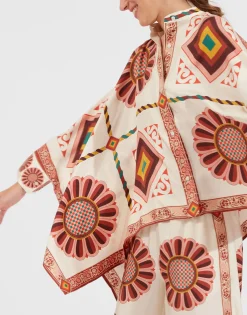 Foulard ShirtMacro Tiles Placée in Twill Silk