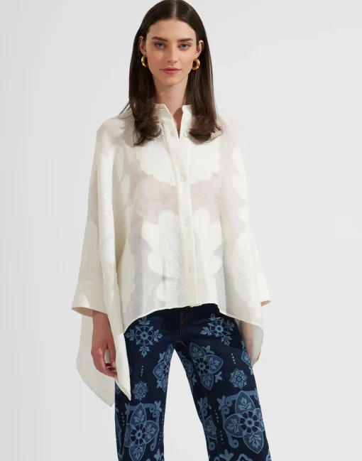 Foulard ShirtPineapple Lace in Jacquard