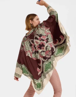 Foulard ShirtPortal Placée Brown in Silk Twill