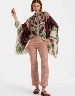 Foulard ShirtPortal Placée Brown in Silk Twill
