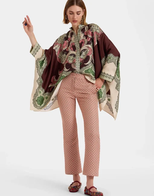 Foulard ShirtPortal Placée Brown in Silk Twill