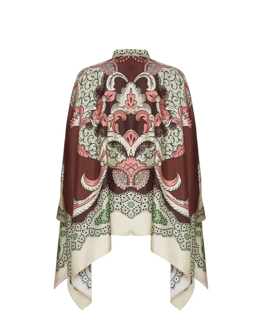 Foulard ShirtPortal Placée Brown in Silk Twill