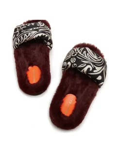 Furry SlidesFauve in Twill