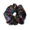 Giga ScrunchieSpritz Blue Petrol in Jacquard