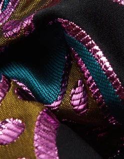 Giga ScrunchieSpritz Blue Petrol in Jacquard