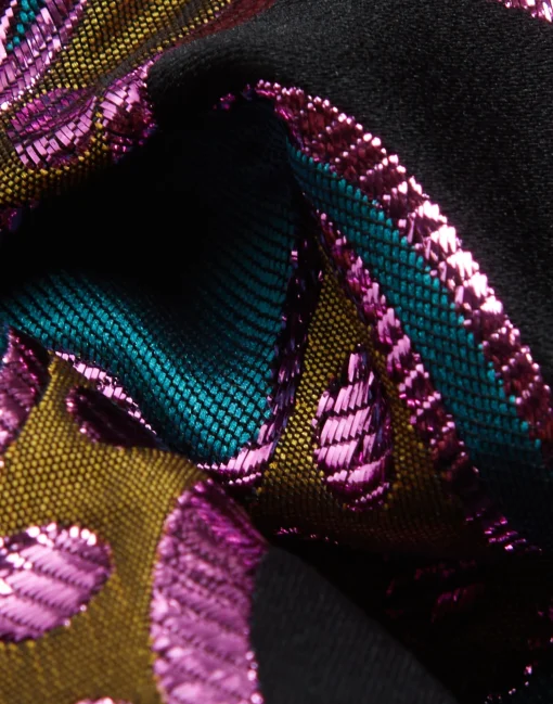 Giga ScrunchieSpritz Blue Petrol in Jacquard