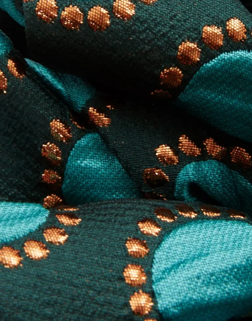 Giga ScrunchieWinter Sun Emerald in Jacquard