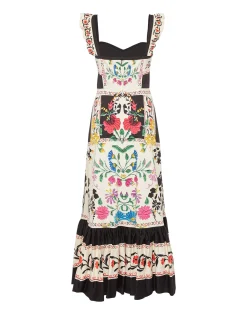 Gingerbread DressPlaza Placée Ivory in Flat Cotton Stretch