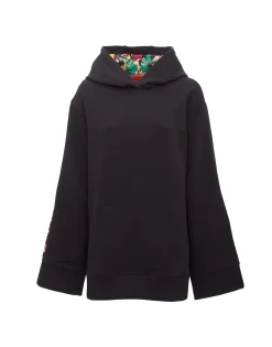 Girlfriend HoodieSolid Black in Jersey