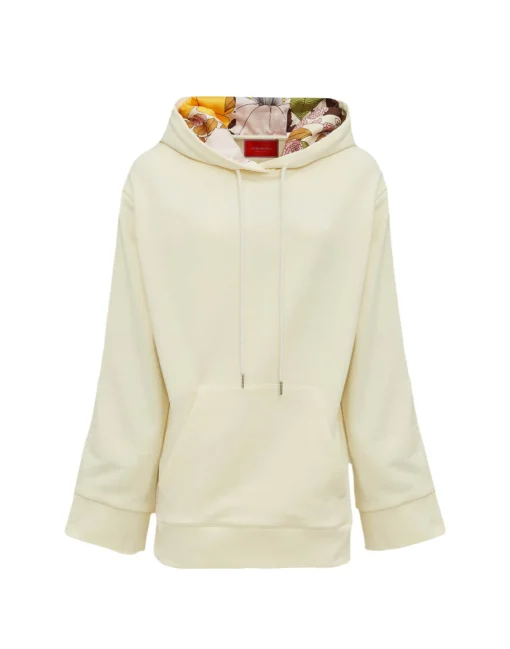 Girlfriend HoodieSolid Ivory in Jersey